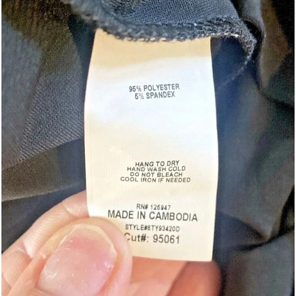 Ava & Grace Sleeveless Black Dress size 1X Stretchy Lightweight - Picture 9 of 9